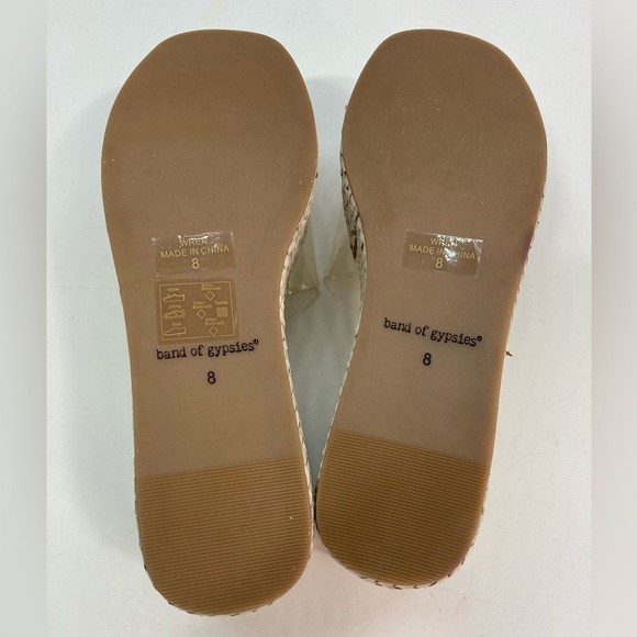 NWT Y2K Transparent Platform Wedges Sandals Open Toe Hemp High Heels Slides - Picture 6 of 8